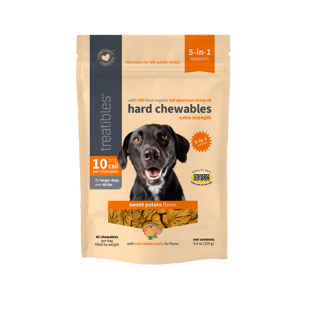 Treatibles® Full Spectrum Hemp Extra Strength 10mg CBD Hard Chews with Sweet Potato flavor