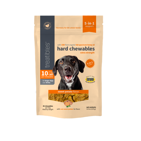 Treatibles® Full Spectrum Hemp Extra Strength 10mg CBD Hard Chews with Sweet Potato flavor