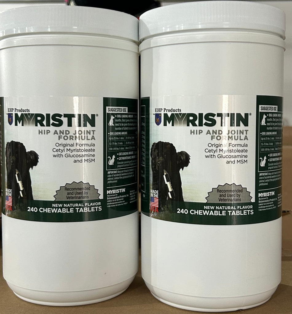 Myristin® Advanced Hip and Joint Supplement - 2 jars 240 tablets.Same per chew price as the 400ct jar