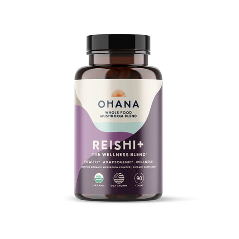 REISHI+ Mushroom by OHANA MUSHROOMS/Aloha Medicinal  90 capsules