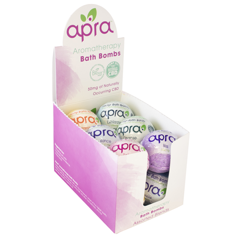 Apra Hemp Bath Bomb Variety Pack - 12ct