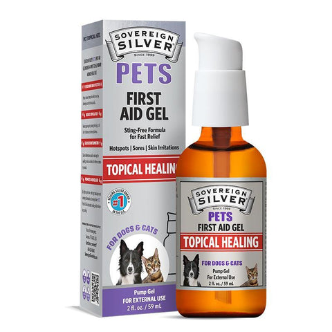 Sovereign Silver Pets Colloidal Silver First Aid Gel for Dogs and Cats 1 ounce bottle