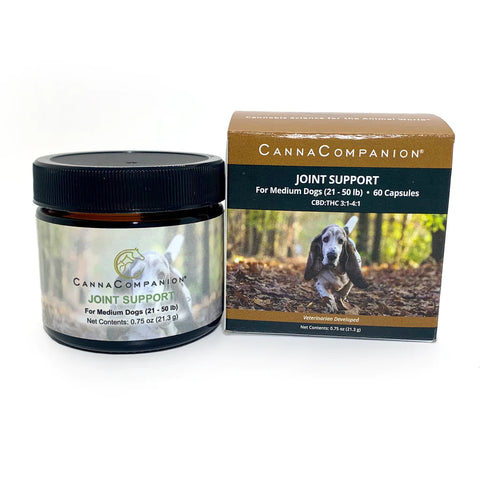Canna Companion™ Hemp Supplement for Medium Dogs Regular Strength with additional CBDs to support joint health