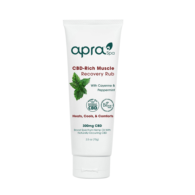 Apra CBD-Rich Muscle Recovery Rub With Cayenne And Peppermint - 2.5 oz.