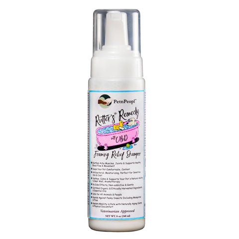 PetNPeopl™ CBD SHAMPOO  Rutter's™ Remedy Hemp Foaming Relief Shampoo - 8 oz
